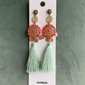 Colorful Express tassel earrings